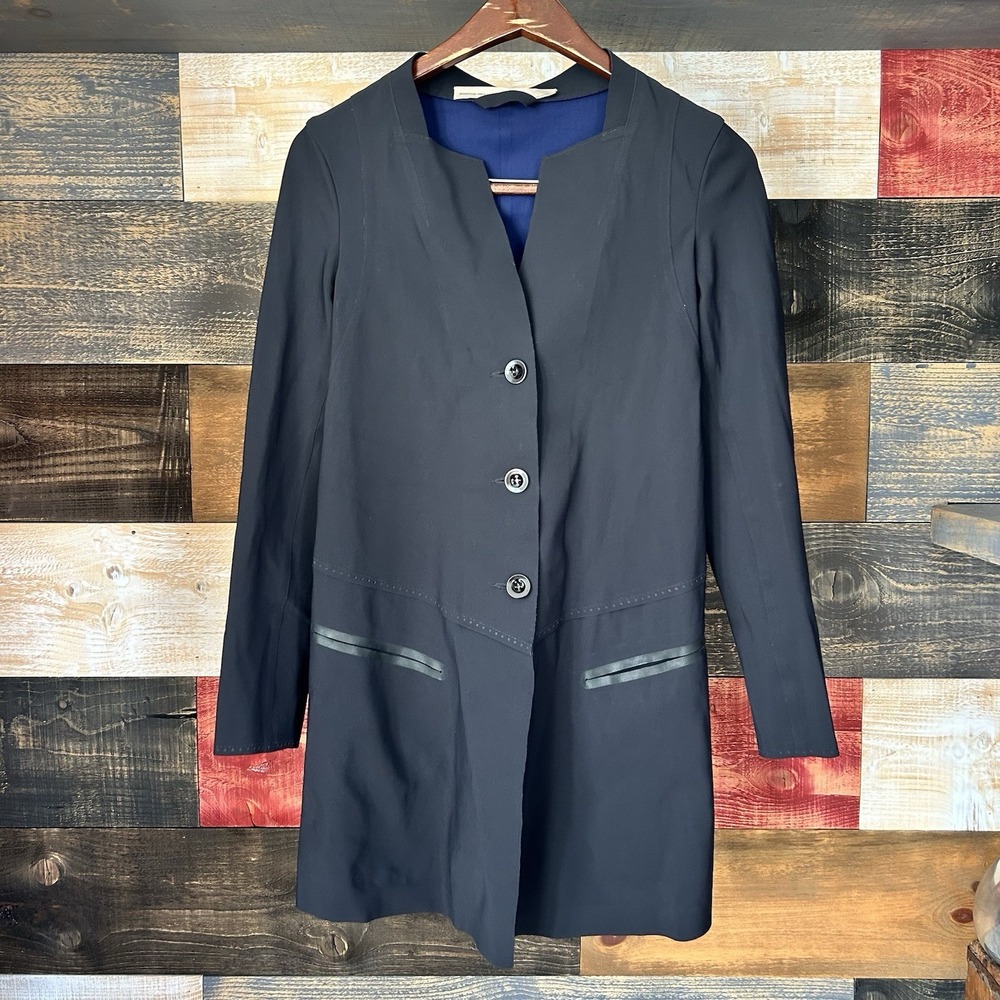 marithe francois girbaud Women's Coat Lightweight Nylon Button Jacket Small